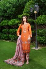 Hoorain Airjet Embroidered Suit