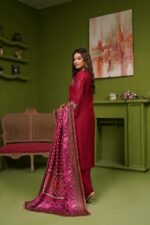 Fatima Dhanak Embroidered Suit - Image 2