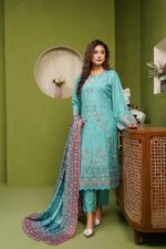 Areeba Dhanak Embroidered Suit
