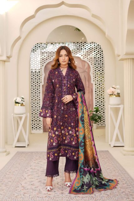 Dhanak Embroidered Suit Winter 11 - 15