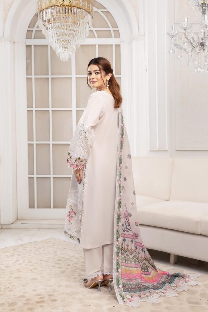Hania Airjet Linen Embroidered Suit - Image 2