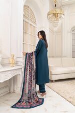 Mahnoor Airjet Linen Embroidered Suit - Image 2