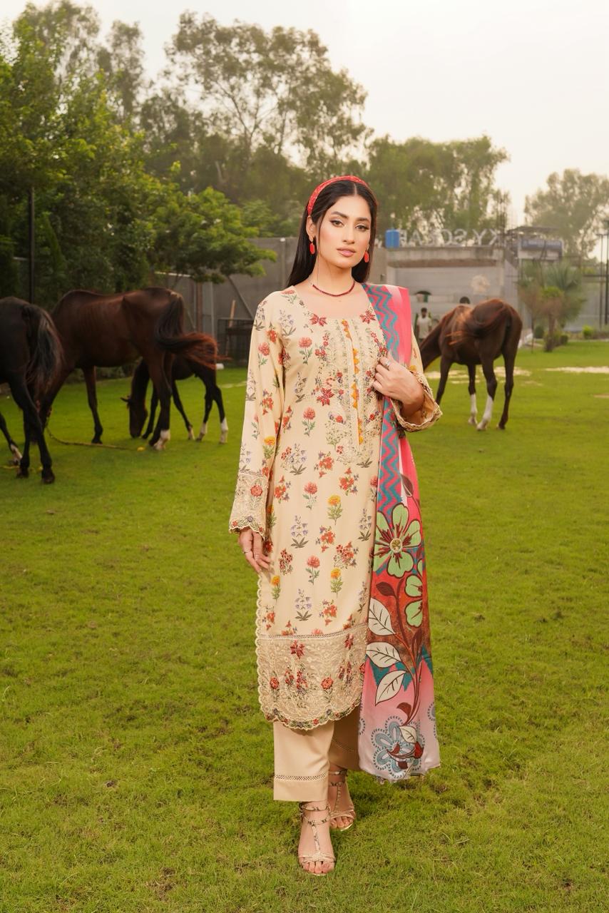 IMG-20251013-WA0020 Mahnoor Dhanak Embroidered Suit - Image 1