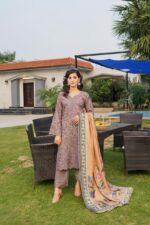 Hoorain Dhanak Embroidered Suit