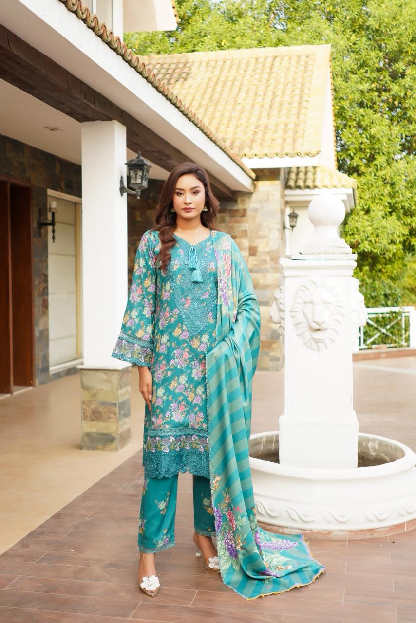 IMG-20251013-WA0034 Rania Winter Linen Embroidered Suit - Image 1