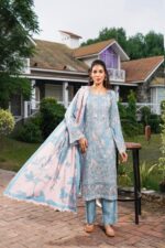 Mehreen Winter Linen Embroidered Suit