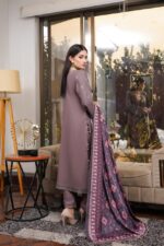 Hoor Dhanak Embroidered Suit - Image 2