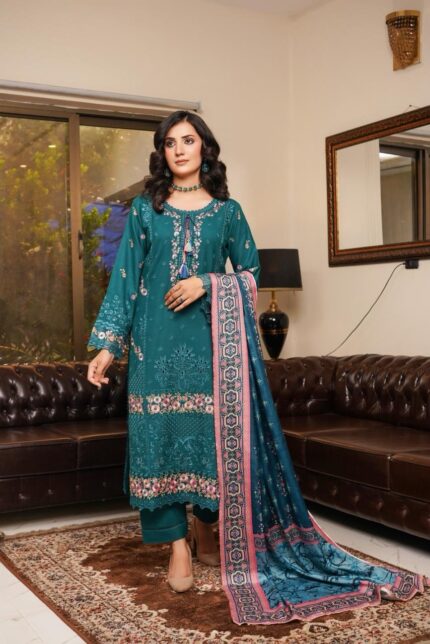 Naima Dhanak Embroidered Suit
