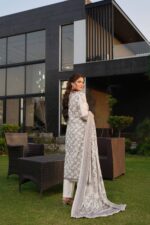 Meher Winter Linen Embroidered Suit - Image 2