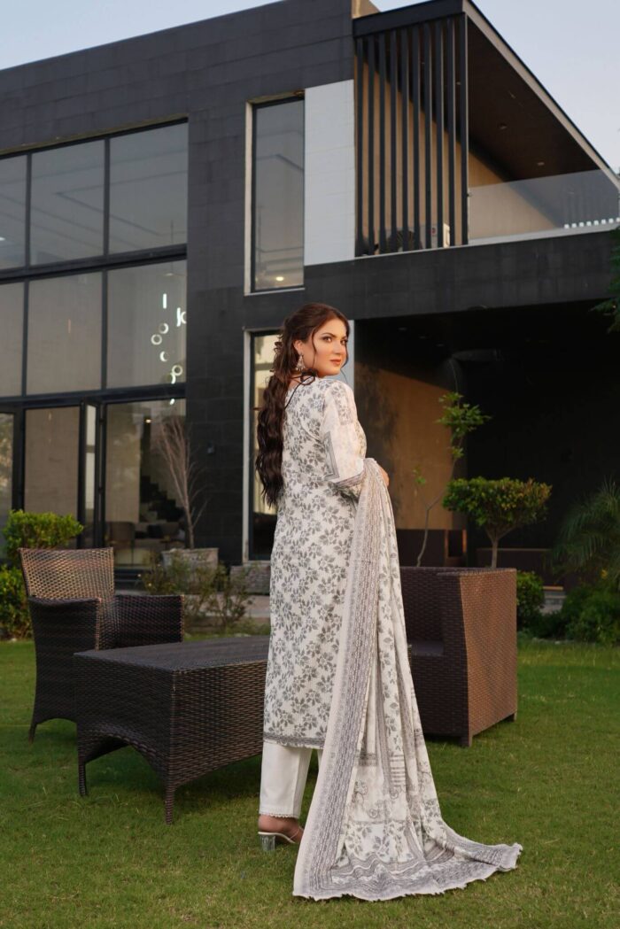 Meher Winter Linen Embroidered Suit - Image 2