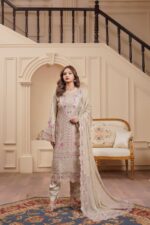 Hoorain Glam Chiffon Party Dress