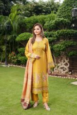 Mahnoor Dhanak Embroidered Suit