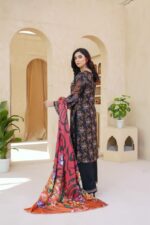 Areeba Classic Dhanak Embroidered Suit - Image 2