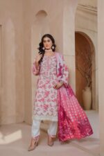Mehwish Heritage Embroidered Dhanak Ensemble