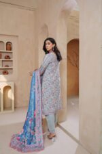 Sana Noir Floral Embroidered Winter Suit - Image 2