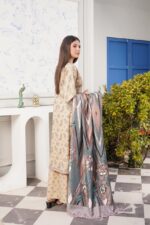Zimal Contemporary Printed Dhanak Suit - Image 2