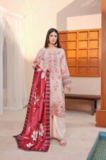 Inaya Soft Florals Dhanak Ensemble