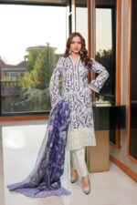 Inara Royal Embroidered Lawn Suit