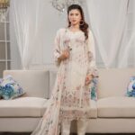 Hoorain Signature Party Chiffon Suit