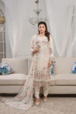 Hoorain Signature Party Chiffon Suit