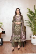 Sarah Noir Luxe Chiffon Suit