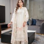 Sarah Irem Classic Party Chiffon Suit