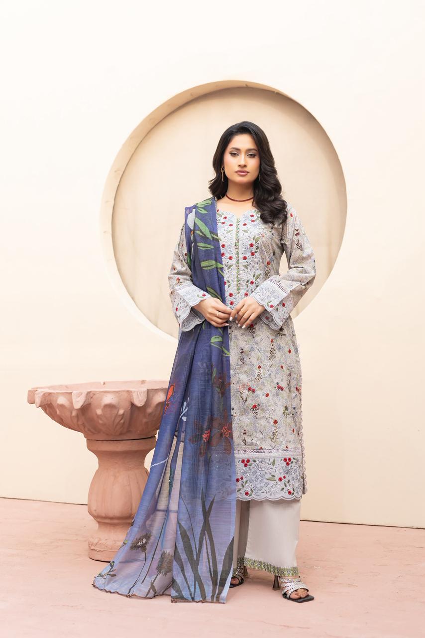 ZARA LINEN Dress Munira Designer Book 10 (13) Safa Soft Linen Suit - Image 1