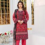 Raima Emerald Charm Lawn Suit