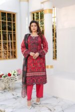 Raima Emerald Charm Lawn Suit