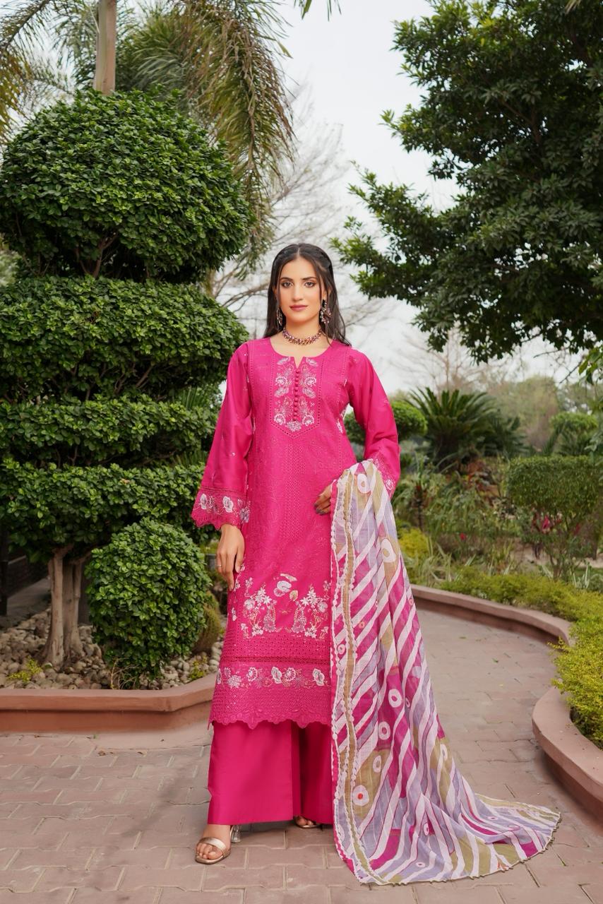 Zahra Bana Dora Lawn - Munira Designer Book 19 (10) Nayla Premium Lawn Collection - Image 1