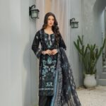Mahroosh Designer – Meherza Luxury Lawn Ensemble