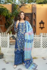 Rameen Pearl Elegance – Midnight Azure Flora