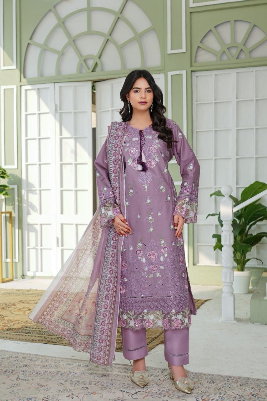 Roha Allure – Bana Dora Lawn Collection - Munira Designer Bool 21 (9) Roha Allure – Soreya Luxury Lawn Suit - Image 1