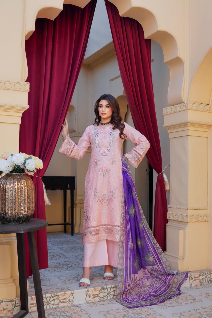 Rumaisa Luxe – Premium Lawn Festive Collection - Munira Designer Book 20 (12) Rumaisa Luxe – Afnan Grand Festive Set - Image 1