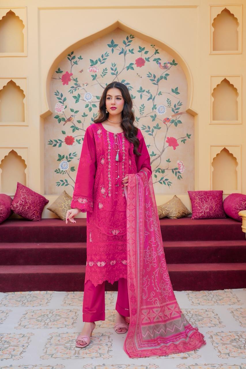 Rumaisa Luxe – Premium Lawn Festive Collection - Munira Designer Book 20 (2) Rumaisa Luxe – Elanora Royal Festive Suit - Image 1