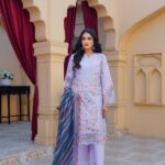 Rumaisa Luxe – Zariah Embroidered Lawn Set