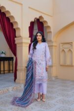 Rumaisa Luxe – Zariah Embroidered Lawn Set
