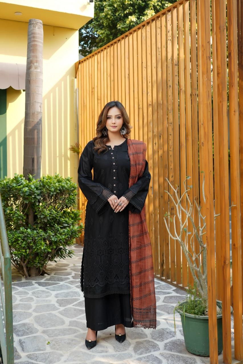 Sajjal Royale Bana Dora Lawn Collection - Munira Designer Book 24 (12) Sajjal Royale – Rose Quartz Elegance - Image 1