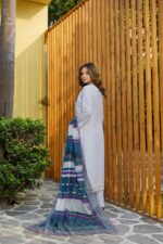 Sajjal Royale – Pristine Ivory Chikankari - Image 2
