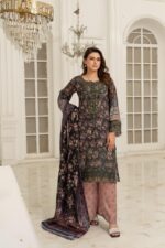 Ayzal Noir – Printed Lawn Designer Suit
