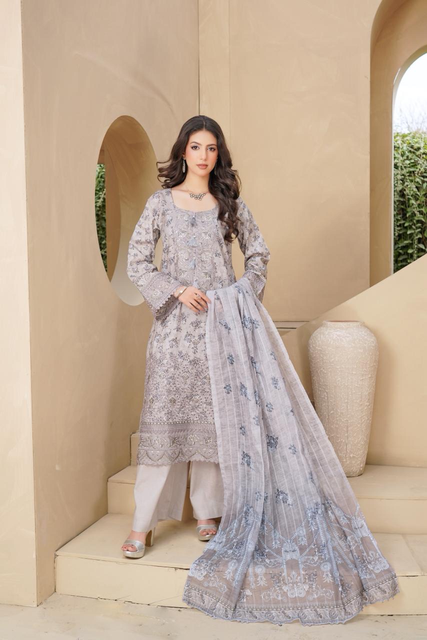 Zainab Mother Collection - Munira Designer -Book 23 (13.) Zainab Collection – Classic Pearl White - Image 1
