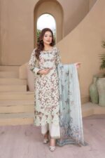 Zainab Collection – Sky Blue Serenity