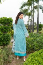 Sawaira Crimson Bloom Lawn Dress - Image 2