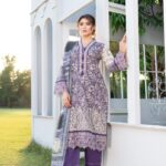 Safeera Royal Violet Lawn Suit