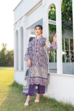 Safeera Royal Violet Lawn Suit