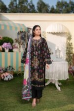 Sameera Blue Blossom Lawn Suit