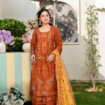 Sameera Ivory Bloom Lawn Dress