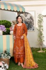 Sameera Ivory Bloom Lawn Dress