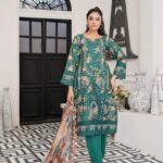 Zimmal Blue Bloom Lawn Suit