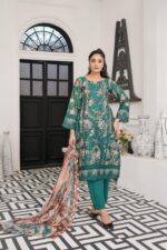 Zimmal Blue Bloom Lawn Suit